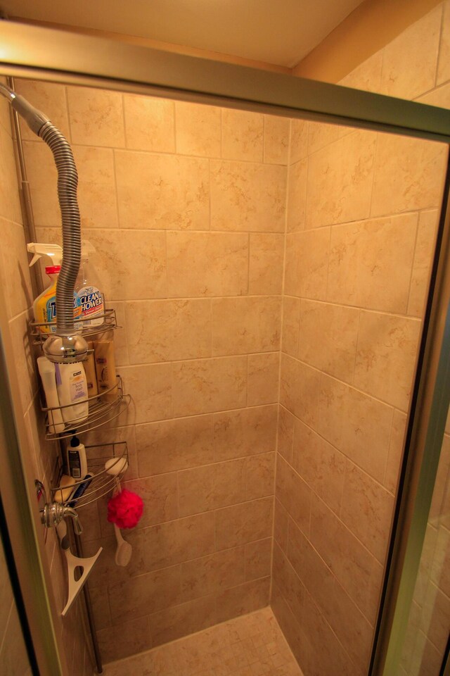 full bathroom with a shower stall