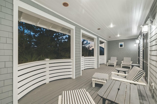 view of wooden terrace