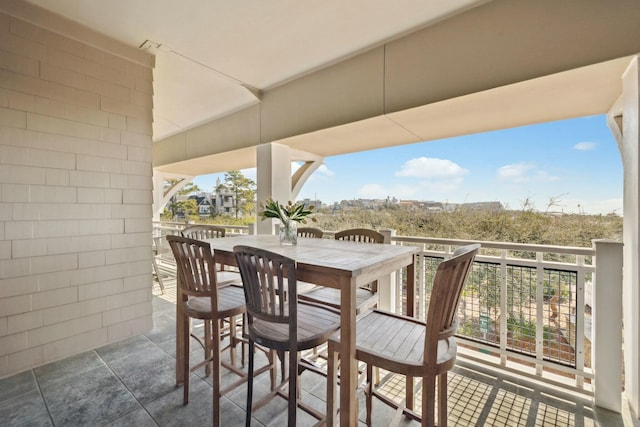 view of patio / terrace with outdoor dining space