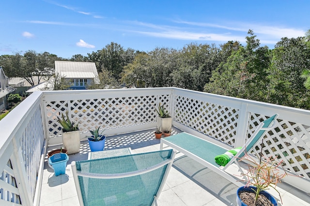 view of balcony