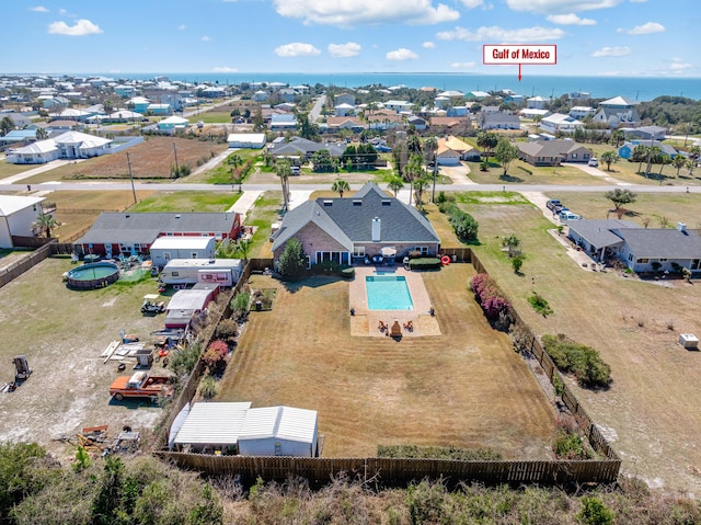 drone / aerial view featuring a residential view