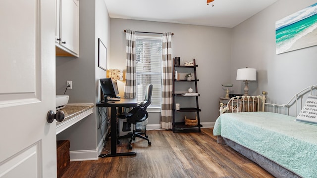 20 N Wildflower Dr Unit 512, Santa Rosa Beach, FL 32459 - bedroom with dark wood finished floors and baseboards