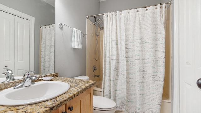 20 N Wildflower Dr Unit 512, Santa Rosa Beach, FL 32459 - full bath with vanity, shower / bath combination with curtain, and toilet