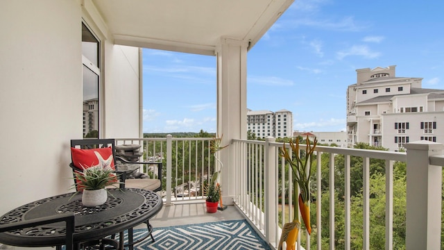 view of balcony