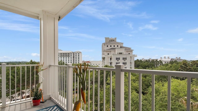 view of balcony