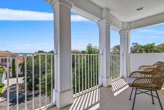 view of balcony