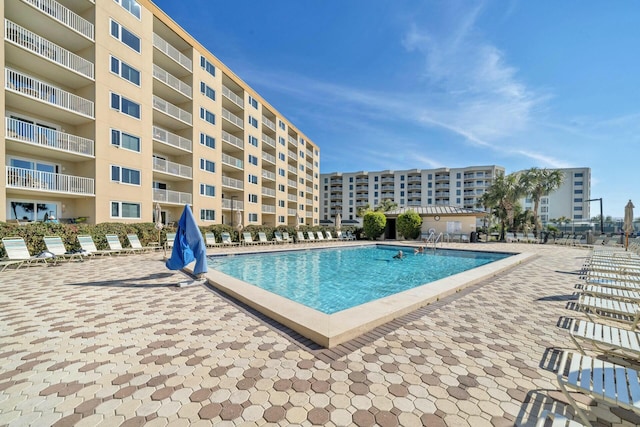 pool featuring a patio