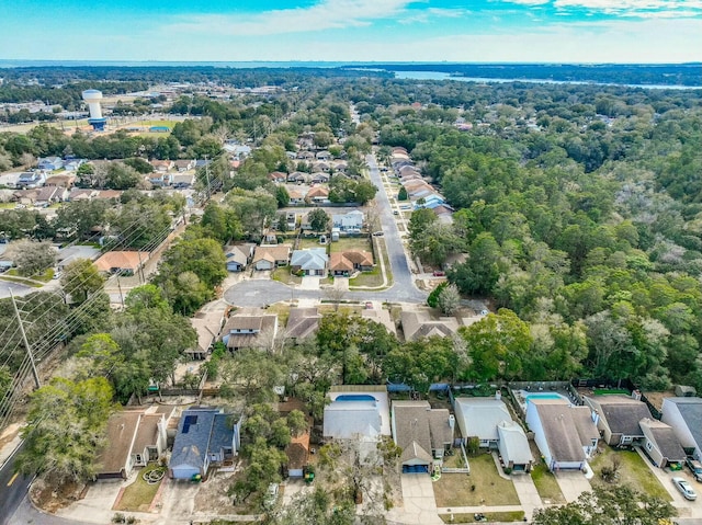 bird's eye view featuring a residential view