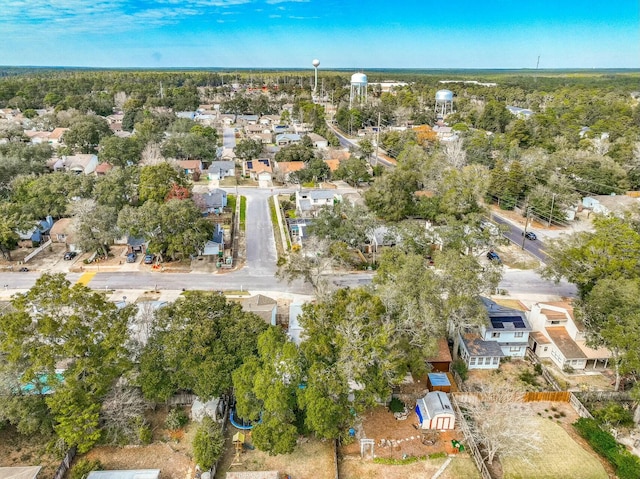 bird's eye view with a residential view