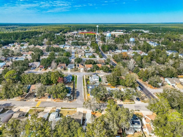 aerial view featuring a residential view