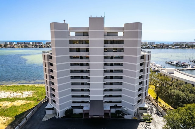 view of property featuring a water view