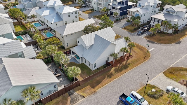 bird's eye view featuring a residential view