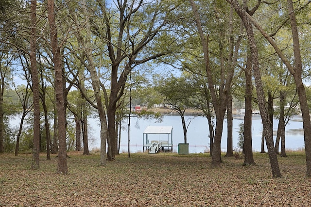 view of water feature