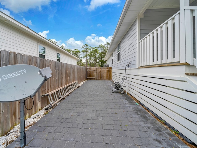 view of patio / terrace with a fenced backyard