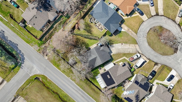 drone / aerial view with a residential view