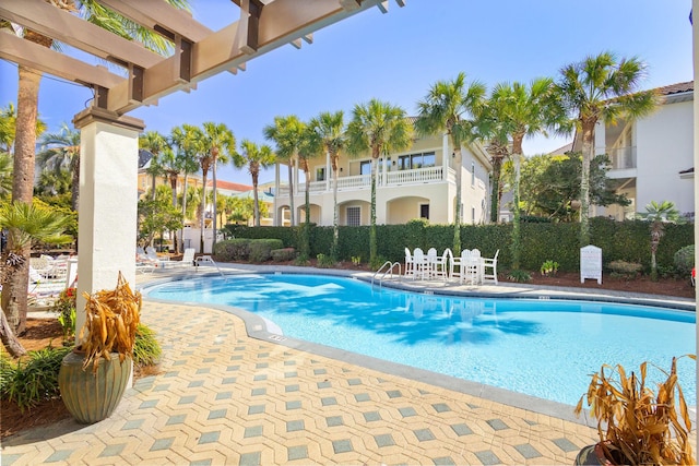 pool featuring a patio