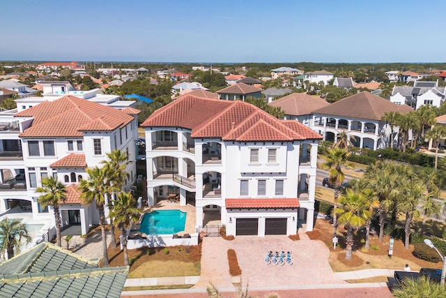 bird's eye view featuring a residential view