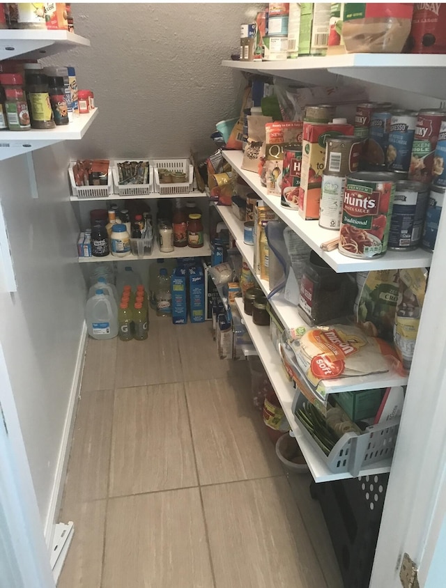 view of pantry