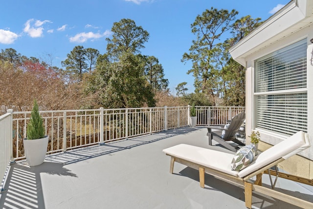 view of patio / terrace featuring a balcony