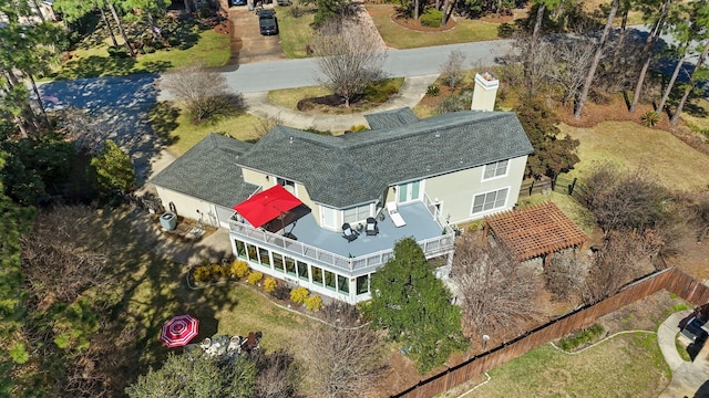 birds eye view of property