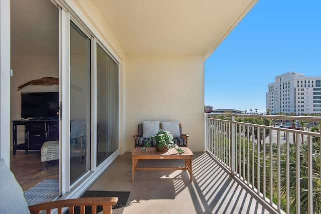 view of balcony