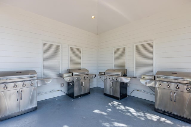 view of patio featuring area for grilling