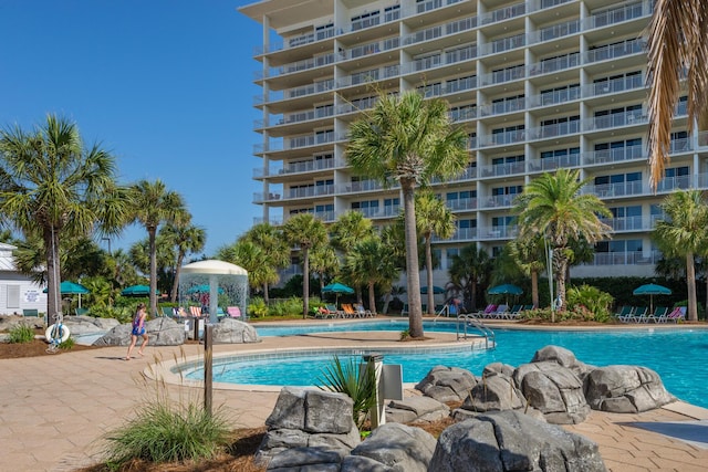 view of community pool