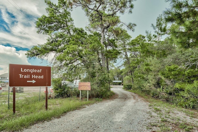 view of road