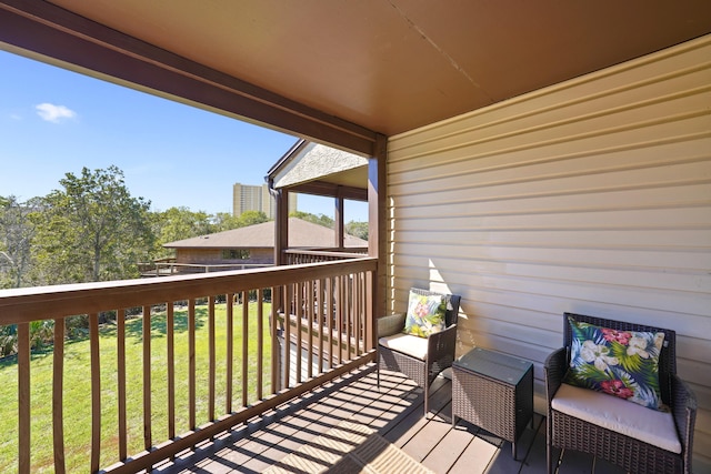 view of balcony