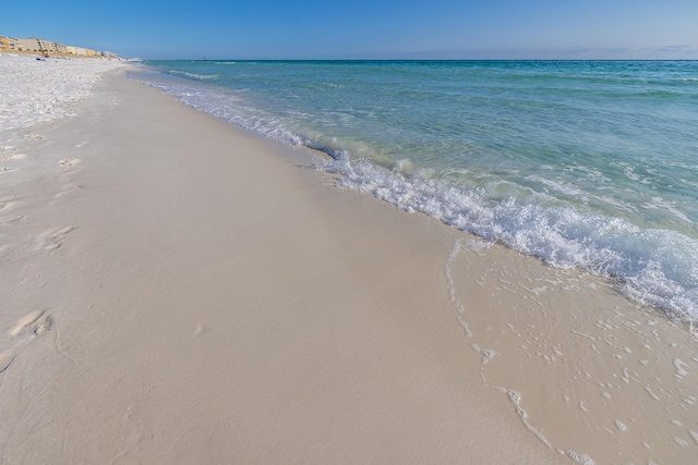 property view of water with a view of the beach