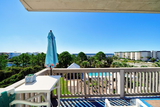 view of balcony