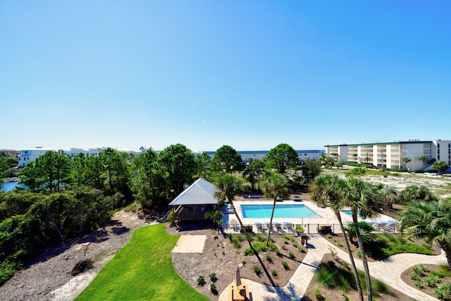 view of pool