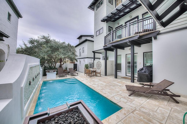 95 Rosemary Ave, Rosemary Beach, FL 32461 - view of swimming pool featuring a patio area, a fenced in pool, and a fenced backyard