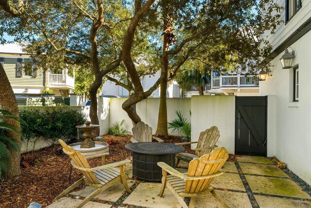 95 Rosemary Ave, Rosemary Beach, FL 32461 - view of patio / terrace with fence