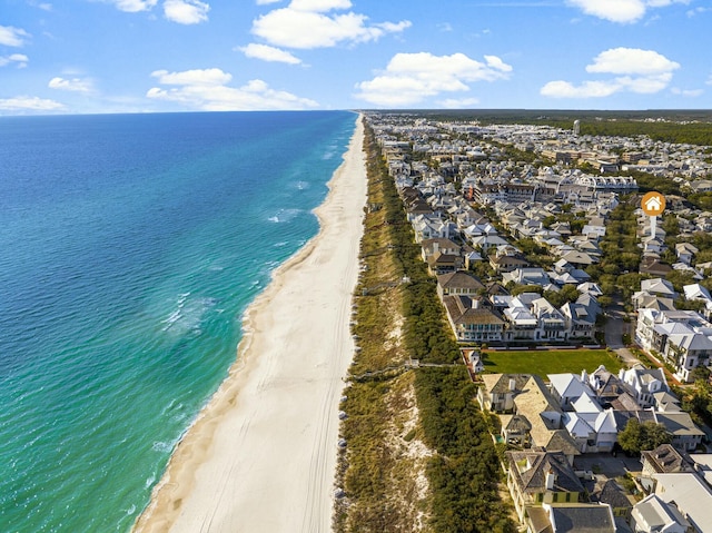 95 Rosemary Ave, Rosemary Beach, FL 32461 - drone / aerial view with a residential view, a beach view, and a water view