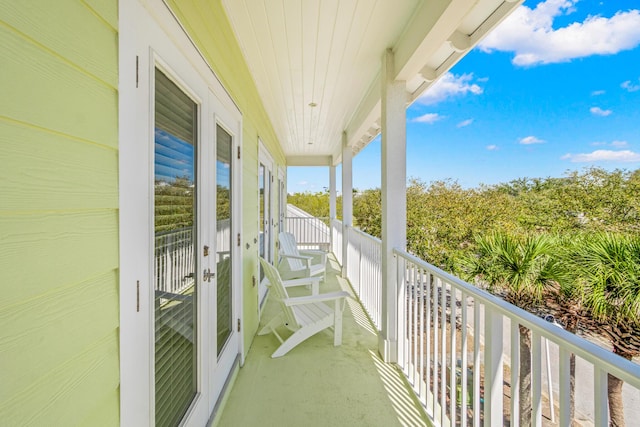 view of balcony