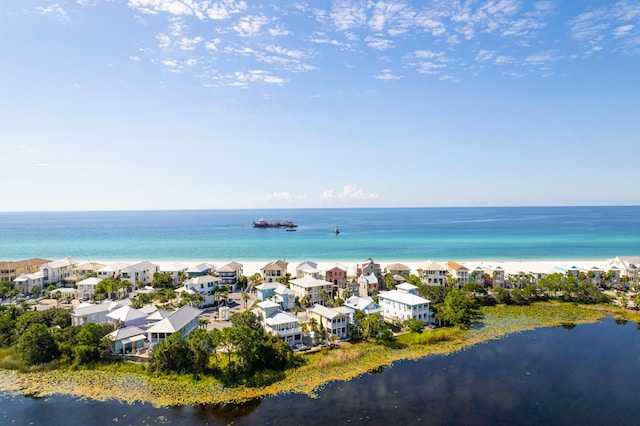 property view of water featuring a residential view