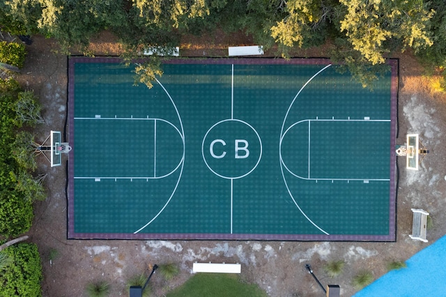 view of basketball court with community basketball court