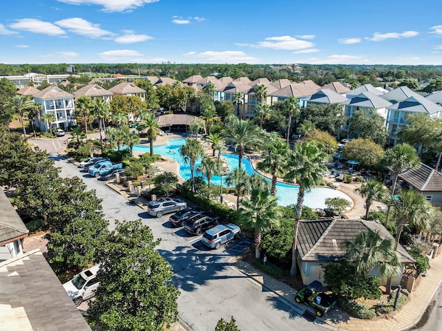 bird's eye view featuring a residential view