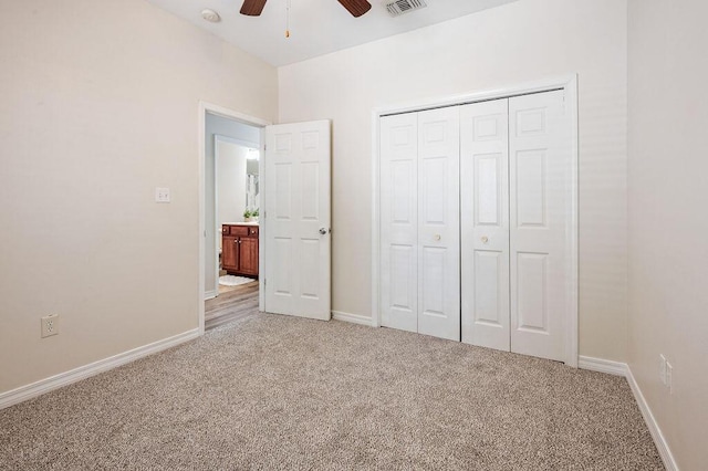 132 Lonnie Jack Dr, Crestview, FL 32536 - unfurnished bedroom featuring visible vents, light colored carpet, and baseboards