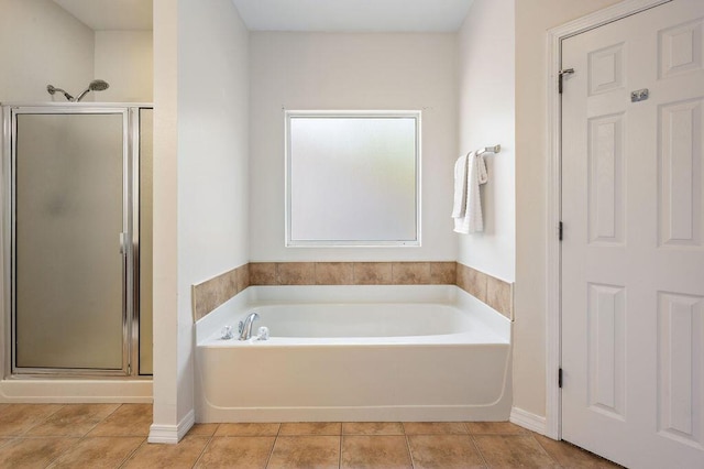 132 Lonnie Jack Dr, Crestview, FL 32536 - bathroom featuring tile patterned floors, a bath, and a shower stall