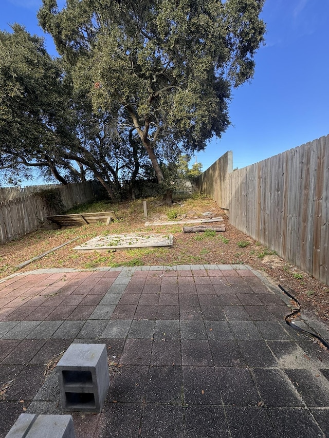 view of patio / terrace with a fenced backyard