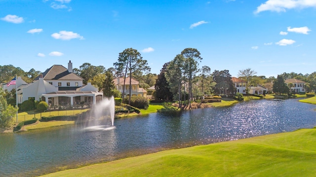 view of water feature