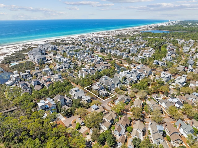 254 E Yacht Pond Ln, Watersound, FL 32461 - birds eye view of property with a residential view, a water view, and a beach view