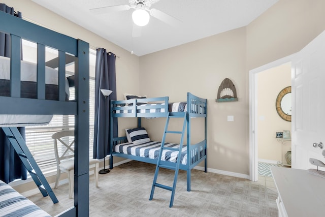 bedroom with baseboards