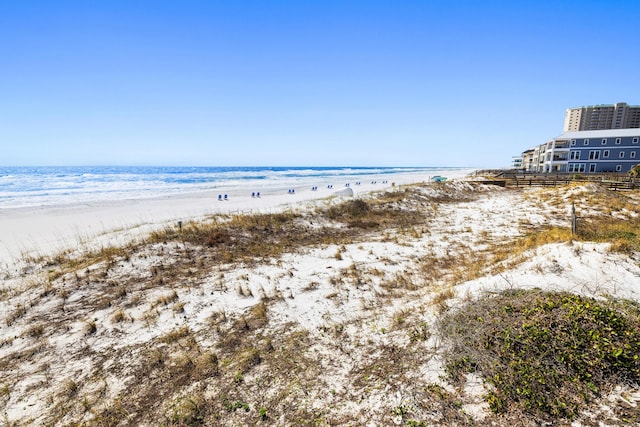 property view of water with a view of the beach