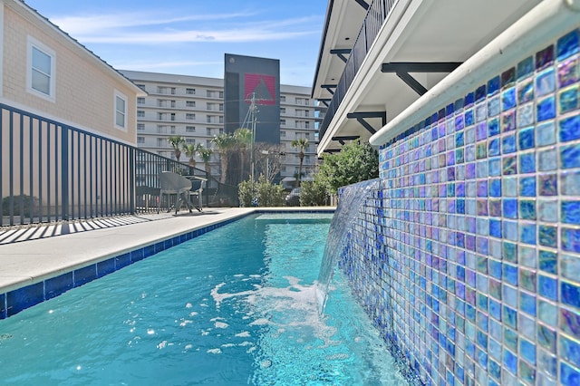 pool with fence