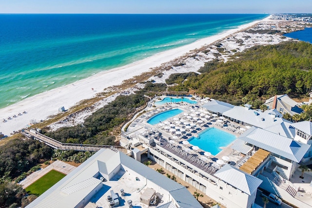 11 Dandelion Dr, Santa Rosa Beach, FL 32459 - drone / aerial view of expansive coastline and a pool area