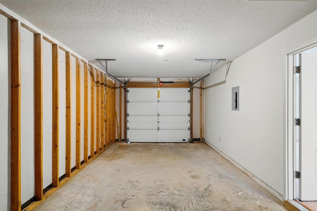 garage featuring electric panel