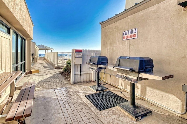 view of patio / terrace featuring area for grilling